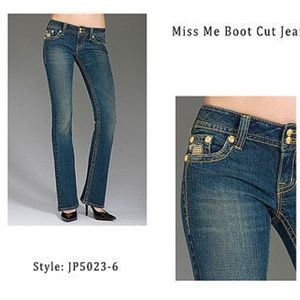 Miss me boot cut jeans.
